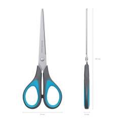 Ciseaux inox 19 cm assortis
