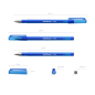 Stylo gel bleu 0,5 mm ErichKrause G-Ice Stylo gel bleu 0,5 mm ErichKrause G-Ice
