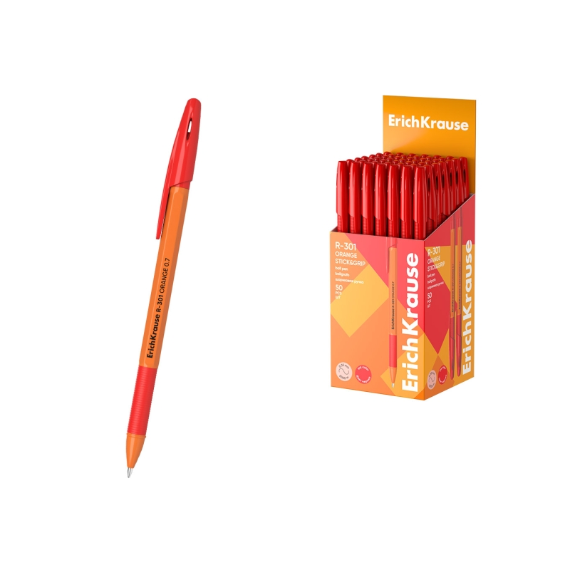 Stylo-bille ErichKrause R-301 rouge 0,7 mm