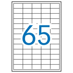 ✅ Apli étiquettes blanches permanentes pour laser 38,0 x 21,2 mm 250 feuilles couleur Blanc en stock