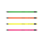 Crayon graphite HB ErichKrause JOY Neon avec gomme, assorti Crayon graphite HB ErichKrause JOY Neon avec gomme, assorti