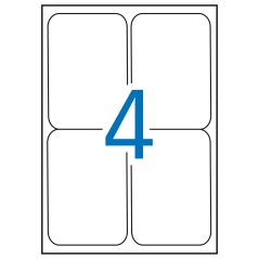 ✅ Apli étiquettes blanches permanentes 99,1 x 139,0 mm 100 feuilles couleur Blanc en stock