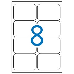 ✅ Apli étiquettes blanches permanentes 99,1 x 67,7 mm 100 feuilles couleur Blanc en stock