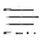 Stylo gel noir 0,5 mm ErichKrause G-Cube résistant à l'eau Stylo gel noir 0,5 mm ErichKrause G-Cube résistant à l'eau