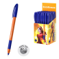 Stylo-bille ErichKrause U-109 bleu 0,7 mm corps orange
