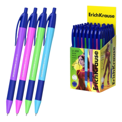 stylo bille rétractable bleu