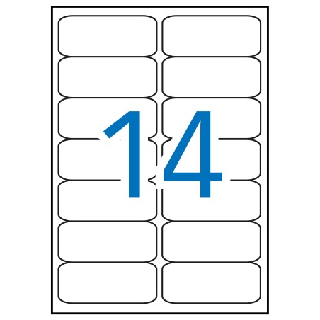 ✅ Apli étiquettes blanches permanentes 99,1 x 38,1 mm 100 feuilles couleur Blanc en stock