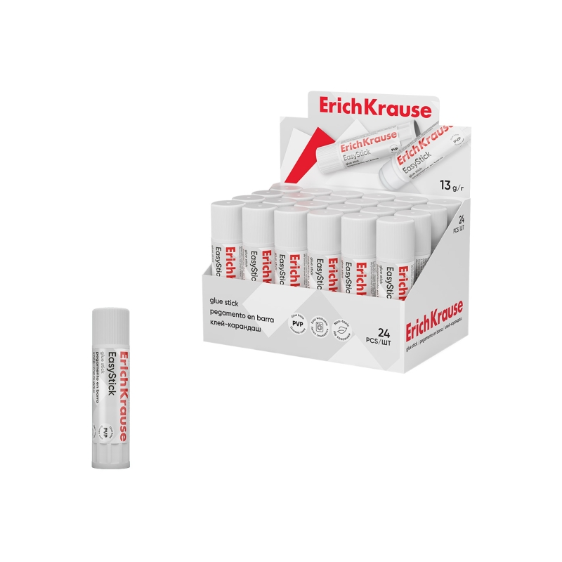 ErichKrause EasyStick 24 bâtons de colle 13 g blancs ErichKrause EasyStick 24 bâtons de colle 13 g blancs
