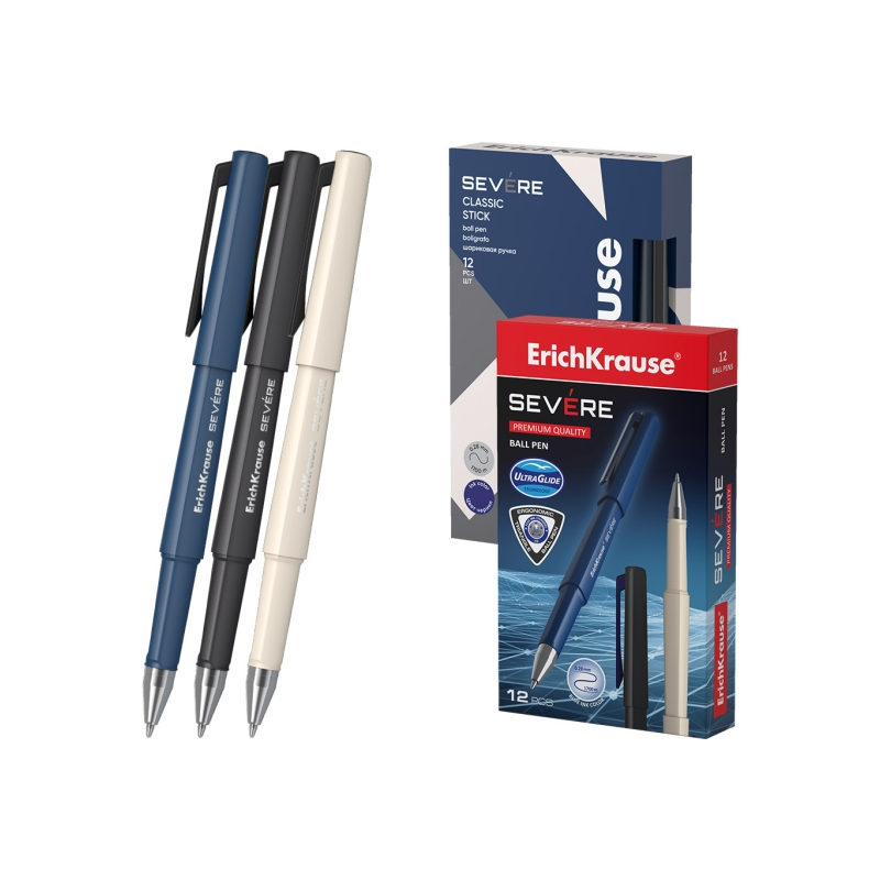 Stylo-bille ErichKrause à capuchon bleu 0,28 mm assortis