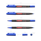 Marqueurs permanents ErichKrause P-80, lot de 3 assortis
