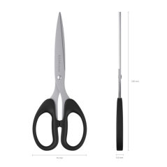 Ciseaux ErichKrause Top Model 19 cm Noir Lames Plastique