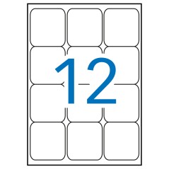 ✅ Apli étiquettes blanches permanentes 63,5 x 72,0 mm 100 feuilles couleur Blanc en stock