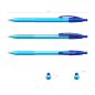 Stylo-bille rétractable ErichKrause R-301 Matic bleu 0,35 mm Stylo-bille rétractable ErichKrause R-301 Matic bleu 0,35 mm