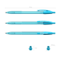 Stylo-bille rétractable ErichKrause R-301 Matic bleu 0,35 mm Stylo-bille rétractable ErichKrause R-301 Matic bleu 0,35 mm