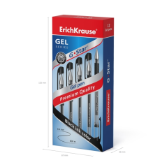 Stylo gel noir à capuchon
