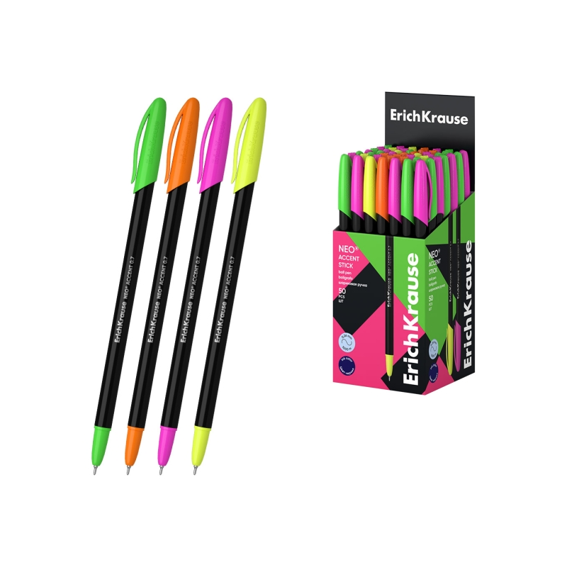 Stylo bille ErichKrause Neo Stick Accent bleu 0,26 mm Stylo bille ErichKrause Neo Stick Accent bleu 0,26 mm
