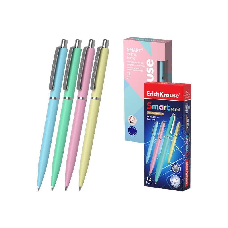 Stylo bille rétractable ErichKrause Smart Matic bleu 0,35 mm Stylo bille rétractable ErichKrause Smart Matic bleu 0,35 mm