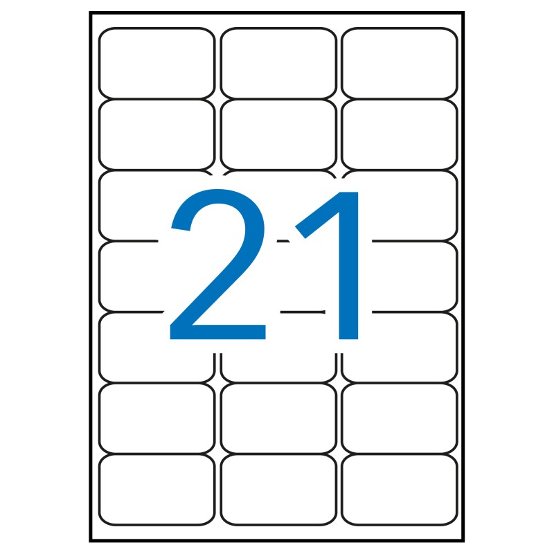 Apli étiquettes blanches permanentes 63,5 x 38,1 mm 100 feuilles