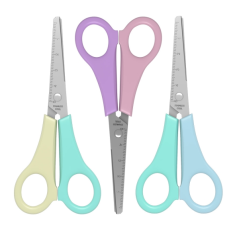 Ciseaux ErichKrause JOY Pastel 13,5 cm pointes rondes assorties