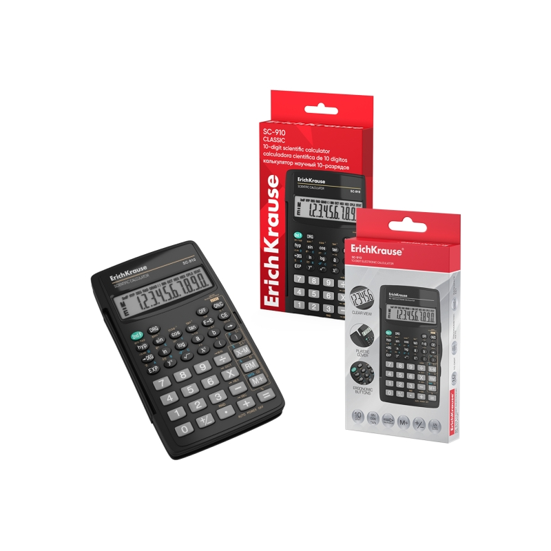 Calculatrice scientifique ErichKrause SC-910 56 fonctions noire Calculatrice scientifique ErichKrause SC-910 56 fonctions noire