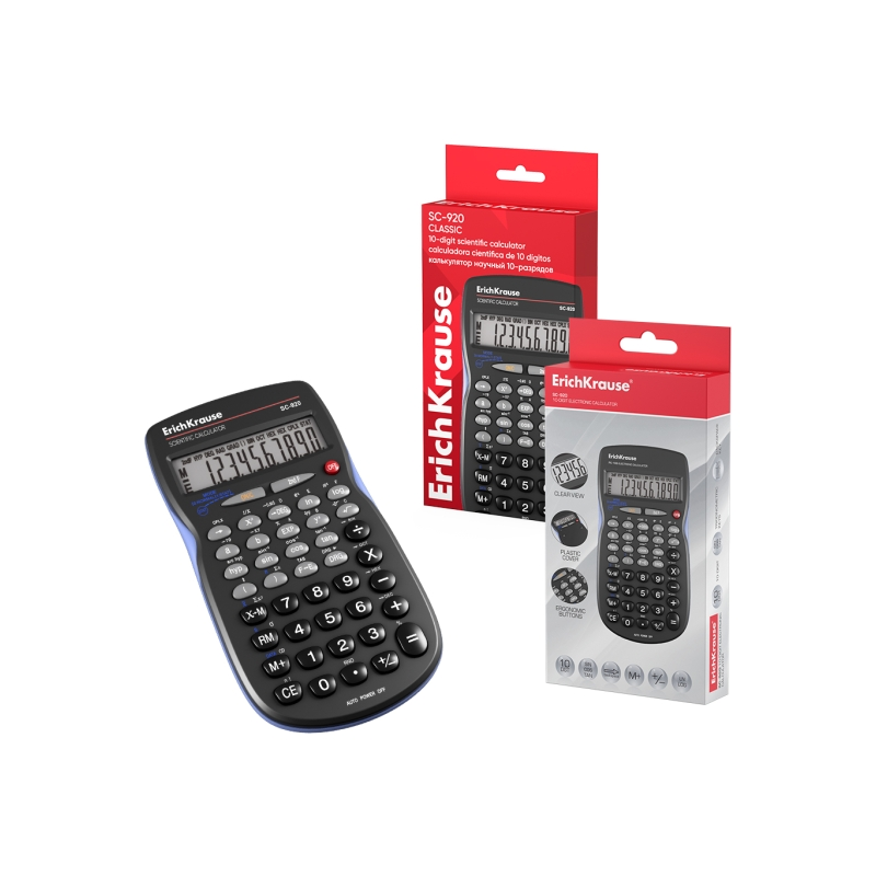 Calculatrice scientifique ErichKrause SC-920 noire Calculatrice scientifique ErichKrause SC-920 noire