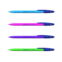 Stylo-bille ErichKrause R-301 bleu, lot de 4