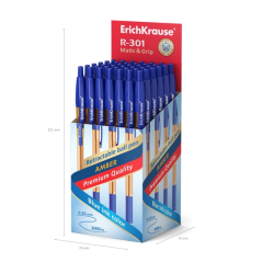 stylo bille rétractable bleu