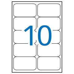 ✅ Apli étiquettes blanches permanentes 99,1 x 57 mm 100 feuilles couleur Blanc en stock