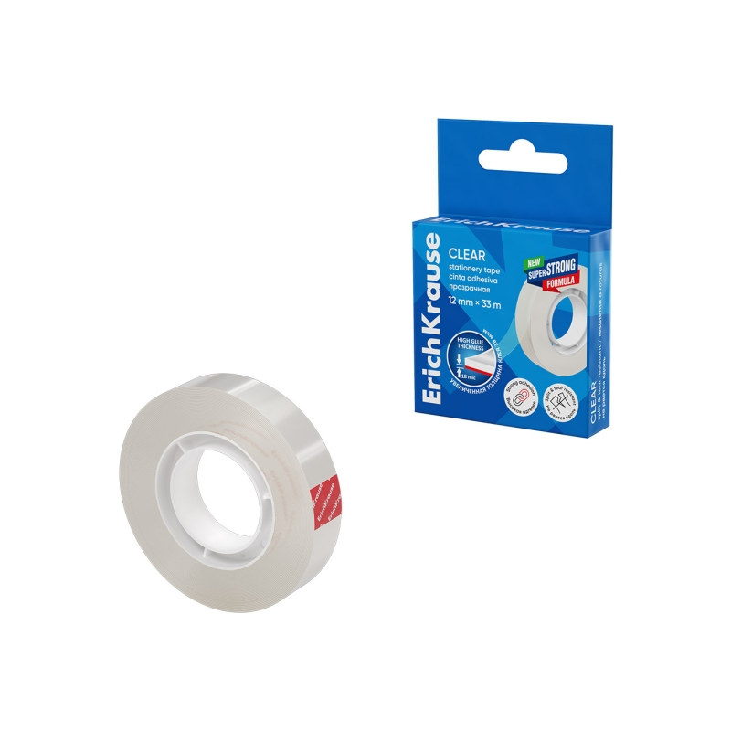Ruban adhésif transparent ErichKrause 12 mm x 33 m Ruban adhésif transparent ErichKrause 12 mm x 33 m
