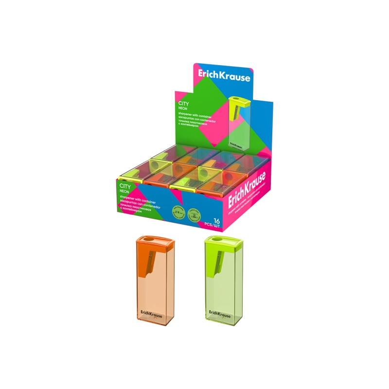 Taille-crayons de bureau ErichKrause City Neon, assortis