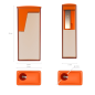 Taille-crayons de bureau ErichKrause City Neon, assortis