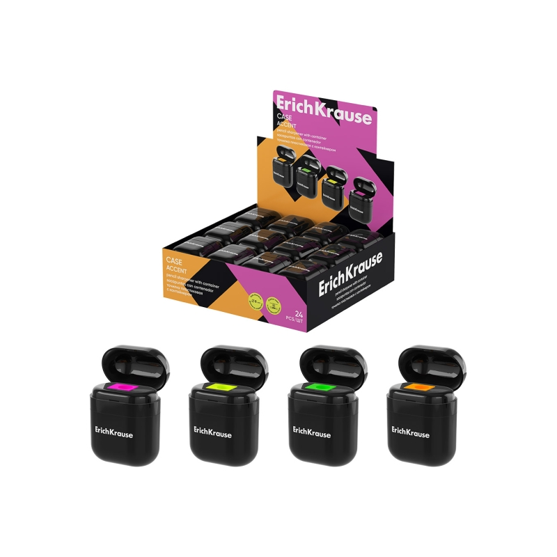 Taille-crayons ErichKrause avec réservoir, assortis