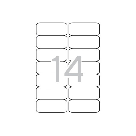 ✅ Apli étiquettes blanches permanentes 99,1 x 38,1 mm 25 feuilles couleur Blanc en stock