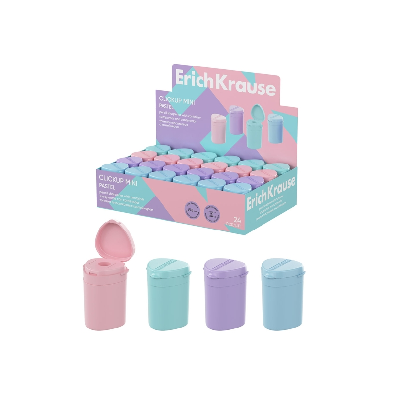 Taille-crayons ErichKrause ClickUp Mini Pastel x24 assortis Taille-crayons ErichKrause ClickUp Mini Pastel x24 assortis