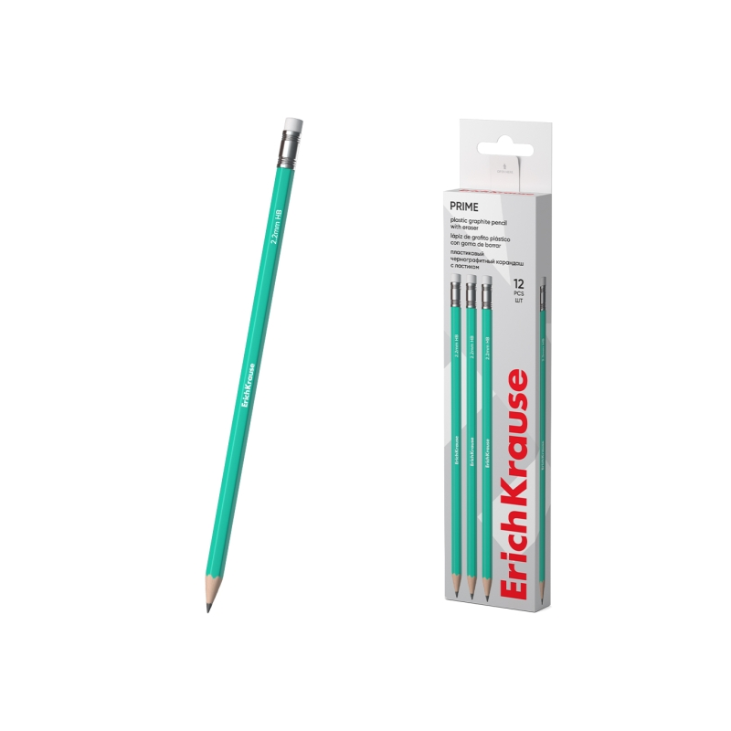 Crayon graphite ErichKrause Prime HB turquoise Crayon graphite ErichKrause Prime HB turquoise