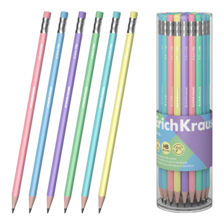 crayons graphite HB triangulaires assortis