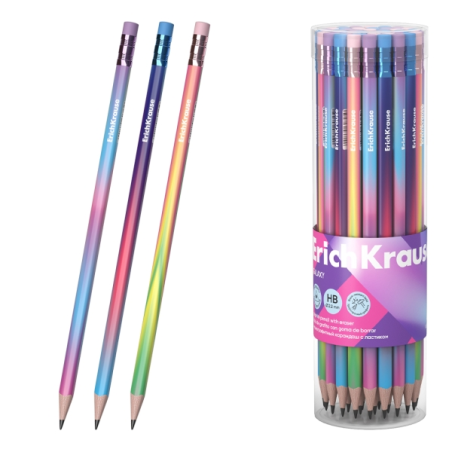 Crayons graphite triangulaires HB assortis