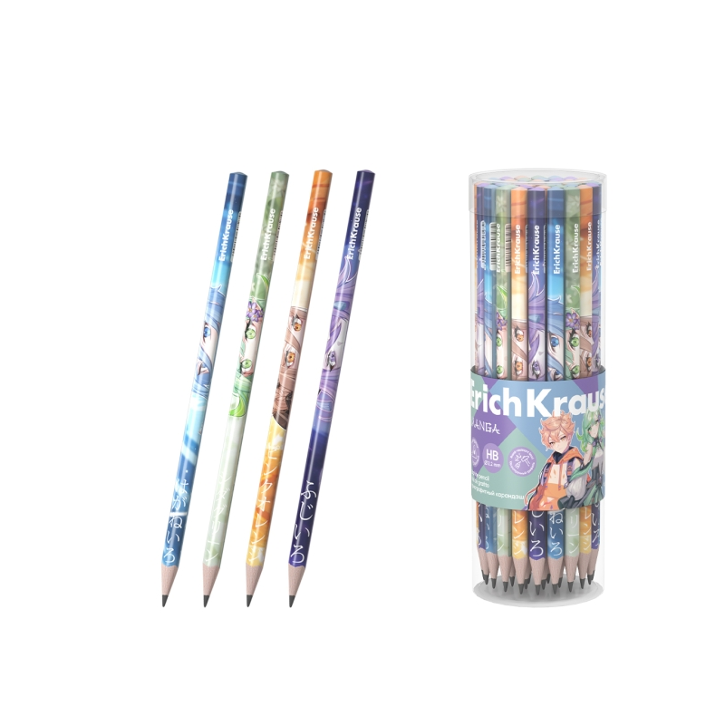 Crayon graphite HB ErichKrause triangle assorti Crayon graphite HB ErichKrause triangle assorti
