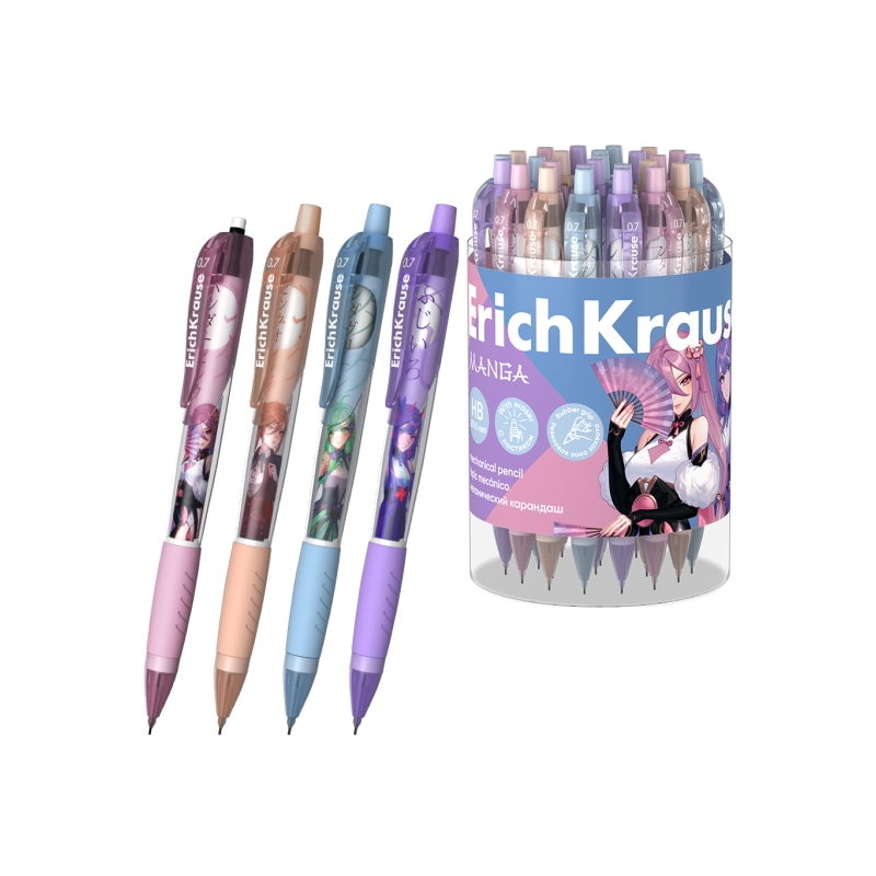 Portemine ErichKrause Manga 0,7 mm HB ergonomique assorti Portemine ErichKrause Manga 0,7 mm HB ergonomique assorti