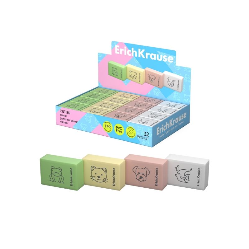 Gommes ErichKrause Cuties x32 Assortiment