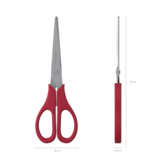 Ciseaux ergonomiques colorés 17 cm