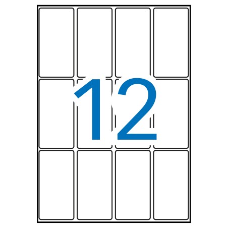 ✅ Apli A5 Étiquettes Blanches 34,0 x 67,0 mm 15 Feuilles couleur Blanc en stock