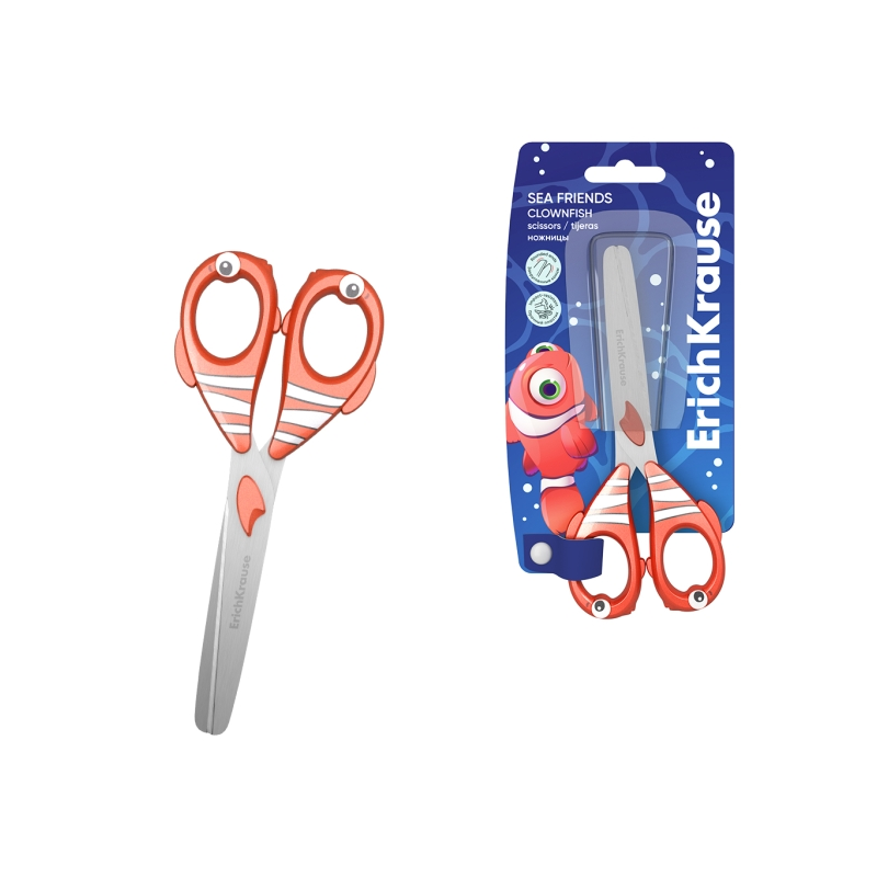 Ciseaux poisson-clown ErichKrause Sea Friends 13,5 cm orange Ciseaux poisson-clown ErichKrause Sea Friends 13,5 cm orange