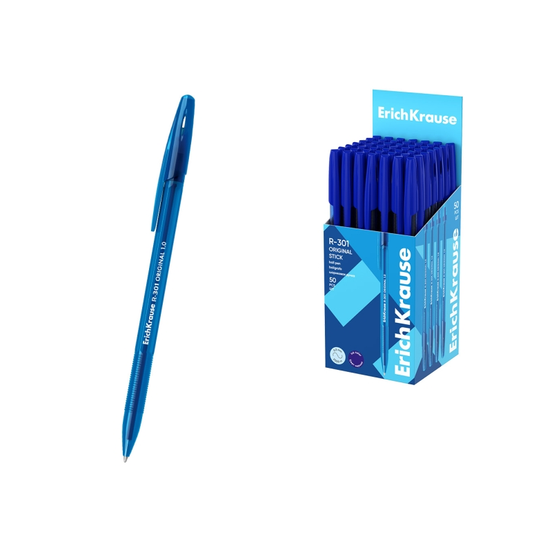 Stylo à bille bleu ErichKrause R-301 1,0 mm Stylo à bille bleu ErichKrause R-301 1,0 mm