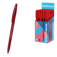 Stylo bille rouge transparent