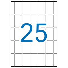 ✅ Apli A5 Étiquettes Blanches 25,0 x 40,0 mm 15 Feuilles couleur Blanc en stock