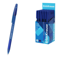 Stylo bille bleu transparent