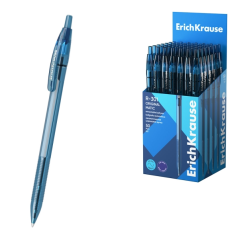 stylo bille rétractable bleu
