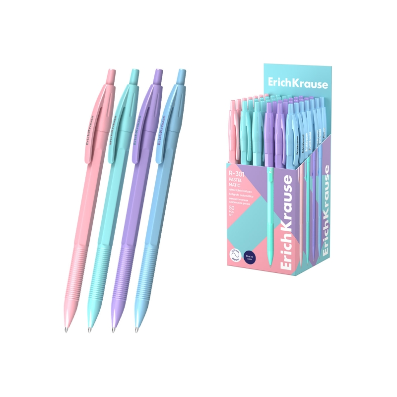 Stylo-bille rétractable ErichKrause R-301 Matic bleu 0,35 mm Stylo-bille rétractable ErichKrause R-301 Matic bleu 0,35 mm