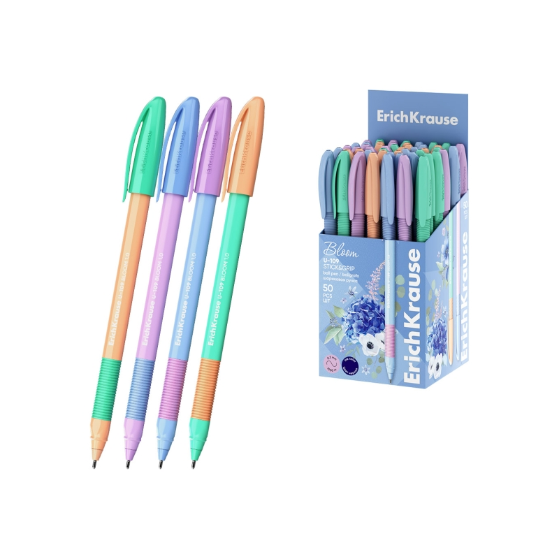 Stylo à capuchon ErichKrause U-109 bleu 0,3 mm